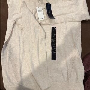 Banana Republic Cream Sweater with Trim